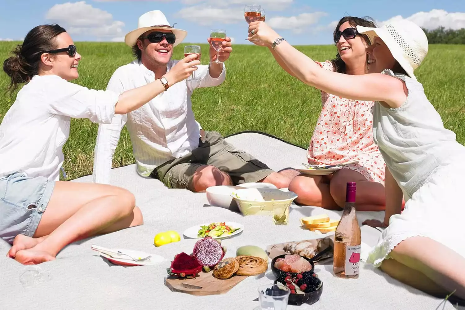 natural picnic blanket