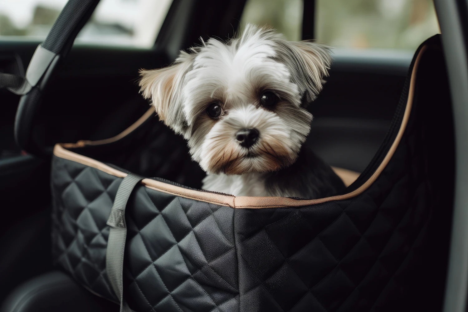 Acura MDX Dog Carrier Car Seat for Biewer Terrier